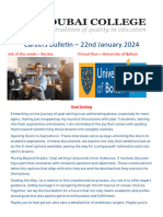 Careers Bulletin 22nd January 2025