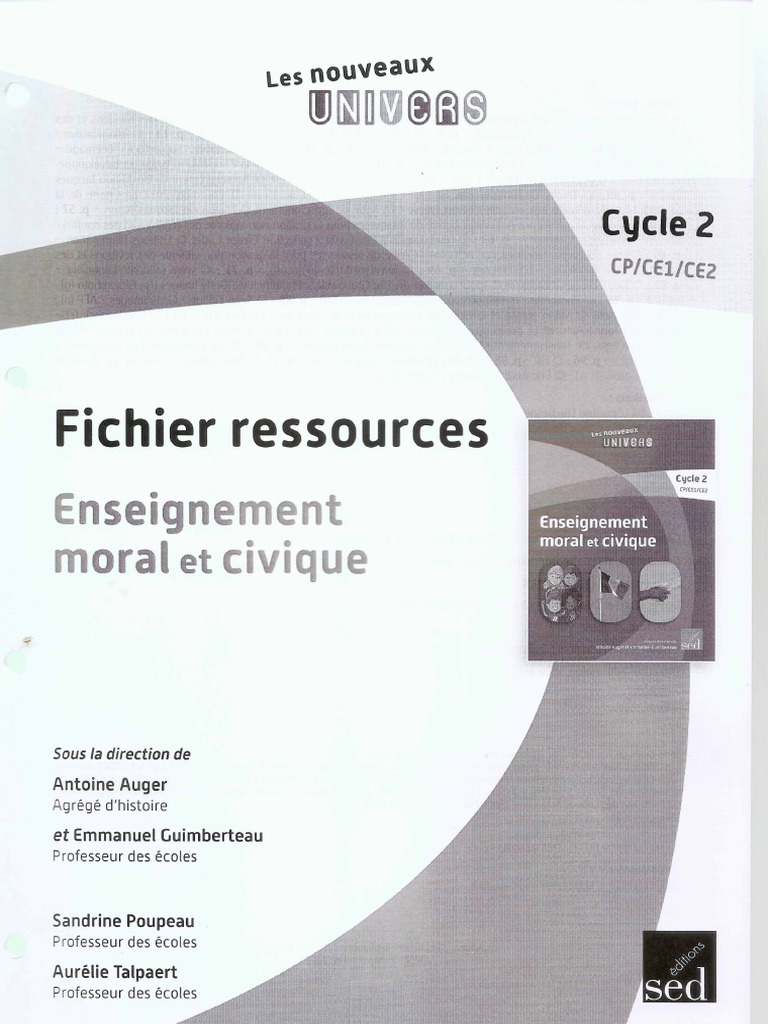 Sed - Les Nouveaux Univers EMC C2, Fichier Ressources 01 | PDF