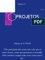 Diferença entre sonho e projeto