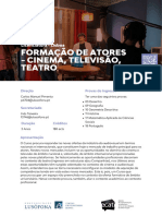 Formação de Atores - Cinema, Televisão, Teatro: Licenciatura - Lisboa