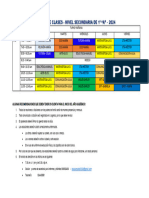 Horario de Clases Secundaria 1ero A