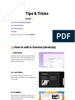 Gamma Tips and Tricks