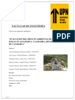 Proyecto Gestión - Evaluación Del Impacto Ambiental de La Minería Ilegal en Algamarca