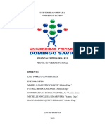 Informe Proyecto Formativo Final - Finanzas Empresariales I