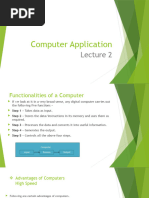 Computer Application LECTURE 2