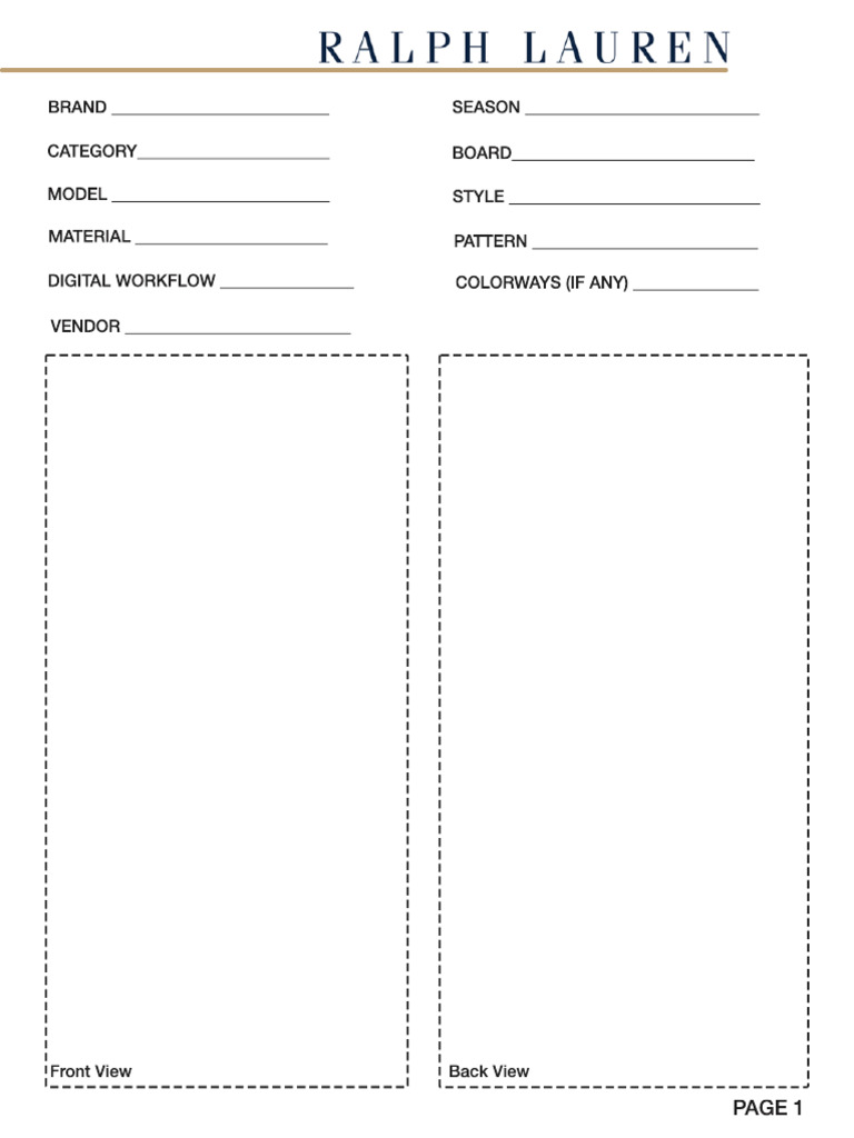 Product Specification Template | PDF