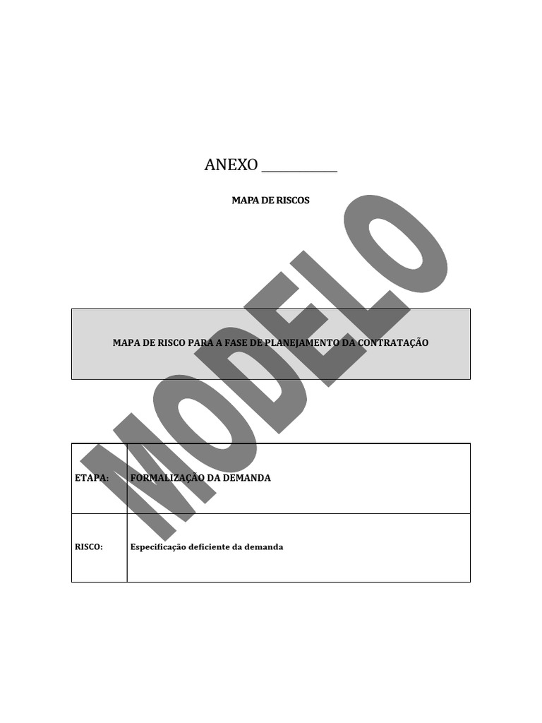 ANEXO_Mapa_de_Risco_v1.0 | PDF | Avaliação de risco