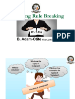 Managing Rule Breaking HSE LEVEL 3