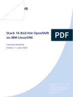 R23 Stack16 Transact OpenShift LinuxONE Runbook Customer