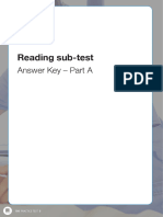 Test 3 Reading Part A Answer Key