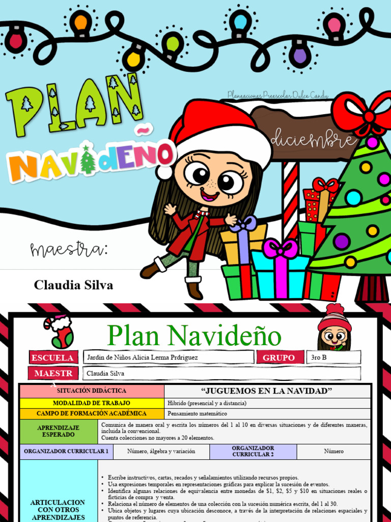 Actividades Navideñas para Jardín de Niños | PDF | Navidad | Evaluación