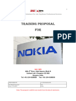 TRAINING PROPOSAL FOR NOKIA INDIA