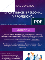 ETICA E IMAGEN PERSONAL Y PROFESIONAL 1 Clase