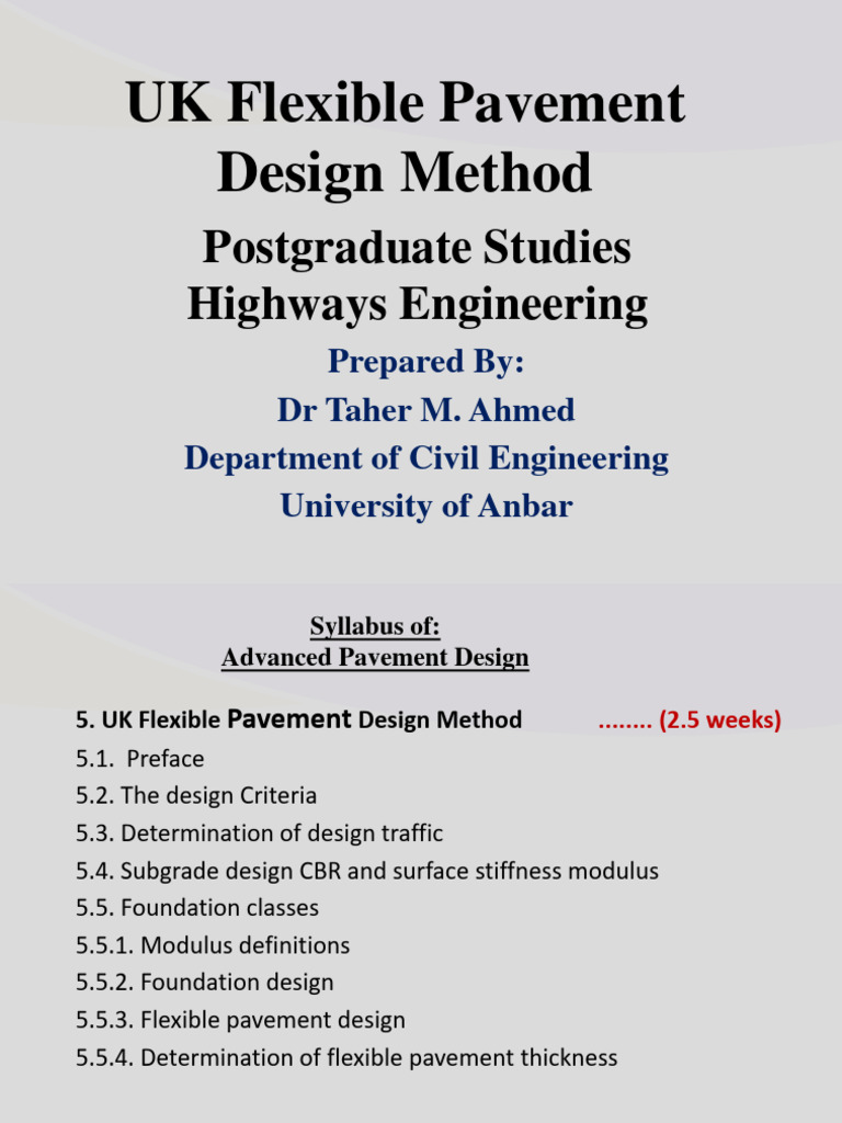 UK Flexible Pavement Design Overview | PDF | Road Surface | Stiffness