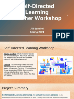 Self-Directed Learning Teacher Workshop - Project Updates - Jill Sundlof Spring24