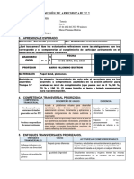 SESIÓN de APRENDIZAJE de Tutoria 1er Bimestre