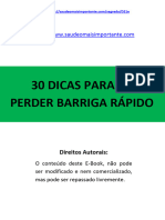 30 Dicas para Perder Barriga Rápido