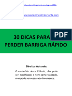 30 DICAS PARA PERDER BARRIGA RÁPIDO