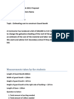 CSEC Mathematics SBA 2021 Proposal