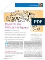 Algorithms For Artificial Intelligence