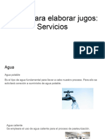 Planta para Elaborar Jugos - Servicios