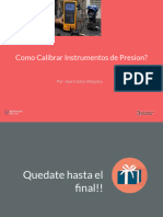 Webinar - Como Calibrar Instrumentos de Presion