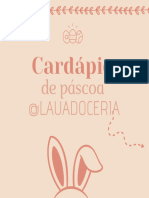 @lauadoceria - Cardapio Pascoa