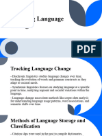 Tracking Language Change (A Level English Language)