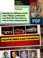 Music 10 Lesson 12 Philippine Worldclass Performers 2021-2022