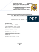 Mediciones de Corriente Alterna Con El Voltímetro Y Osciloscopio