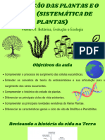 A Evolução Das Plantas e o Tempo (Sistemática de Plantas)