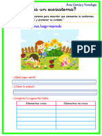 FICHA ¿Qué Es Un Ecosistema