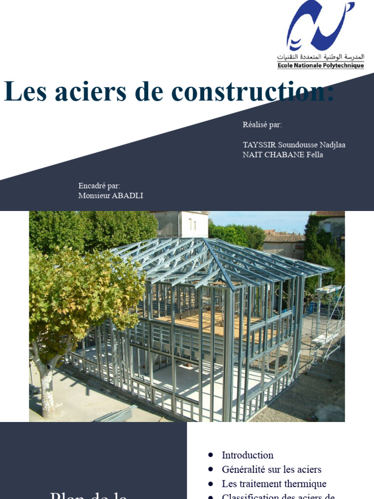 Les aciers de construction_ PDF Acier Traitement thermique — free download