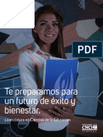 Te Preparamos para Un Futuro de Éxito y Bienestar.: Licenciatura en Ciencias de La Educación