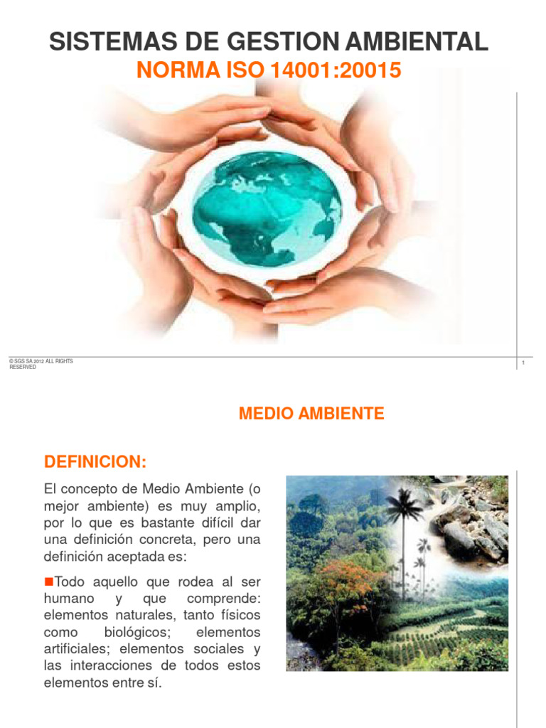 Presentacion iso 140012015 pdf entorno natural agua