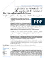 Comparación de protocolos de rehabilitación de tendinopatía patelar considerando las variables de dolor, fuerza, funcionalidad y tiempo