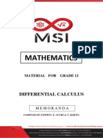 MSI Calculus Memos