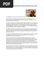 Sobre la Gran Revolución Cultural Proletaria de China