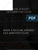 Research-Based Documented Essay
