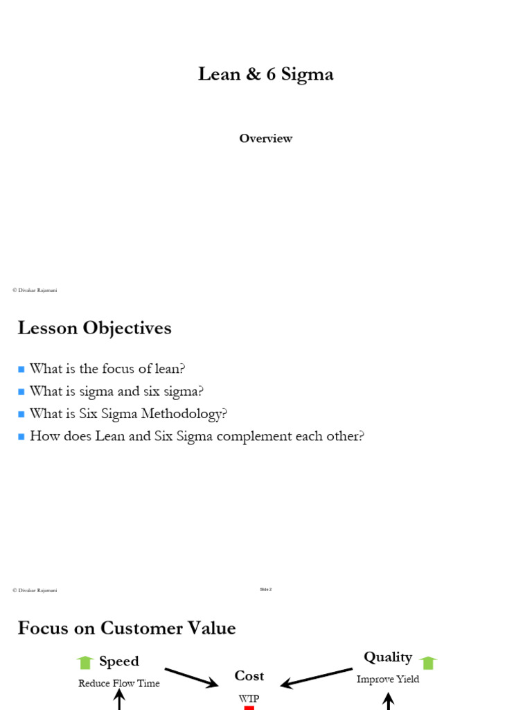Lean and Six Sigma Integration | PDF | Six Sigma | Lean Manufacturing