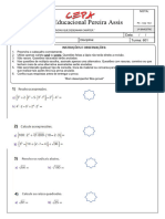 Matemática - P3 - Primeiro Bimestre - 601