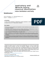 2018 Avoiding Respiratory and Peripheral Muscle Injury During Mechanical Ventilation Diaphragm-Protective Ventilation and Early Mobilization