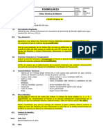 Formulario de Ficha Técnica, Val. Aire 100 MM LI-CD42