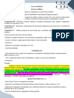 Curso de Redação - Resumo Da Estrutura