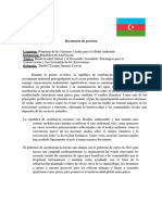 Documento de Posición Azerbaiyan