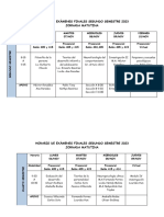 2023 Calendario Exa. Final Segundo Semestre Mat