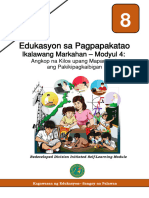 Redeveloped Division Initiated Self-Learning Module: Kagawaran NG Edukasyon - Sangay Na Palawan