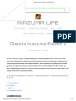 Cheats Inazuma Eleven 2 - INAZUMA LIFE