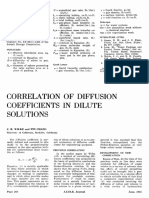 Correlation of Diffusion Coefficients in Dilute Solutions