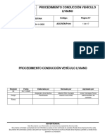P-010 Procedimiento Vehiculos Livianos V2